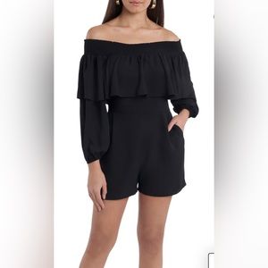 Used Short Romper Off the Shoulder Size L